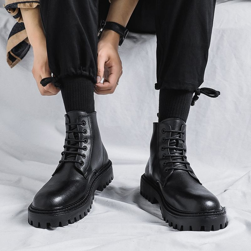 Men'S Shoes Increase Height - Botas de Cuero para Hombre, Estilo