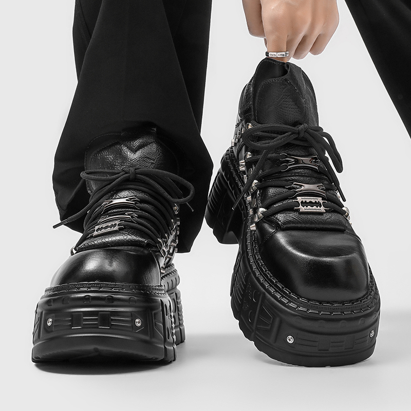 Men'S Shoes Increase Height - Nuevos zapatos de plataforma góticos punk