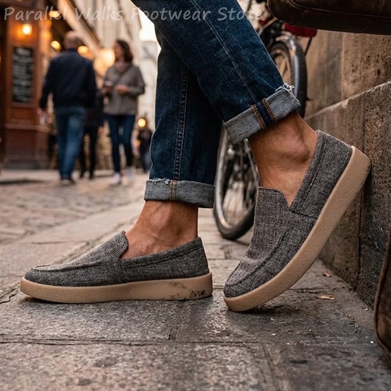 Zapatos tipo mocasín de lona p - Boat Shoe Leather reseña y precio