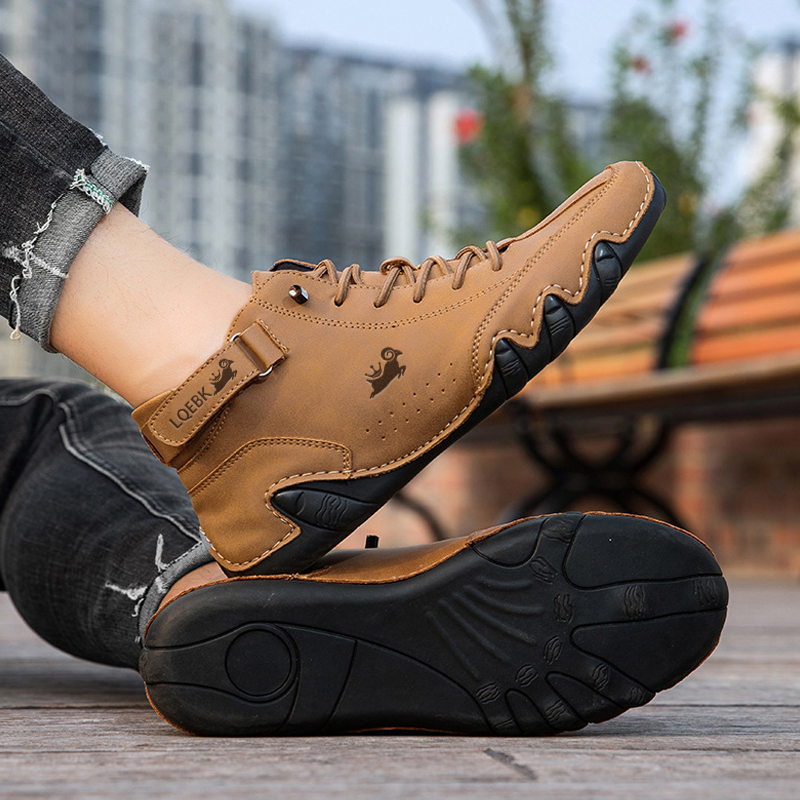 Zapatos de cuero para hombre,  - Boat Shoe Leather reseña y precio